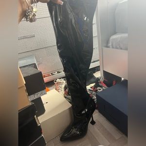 Pretty Little Thing Knee High Heel Boots